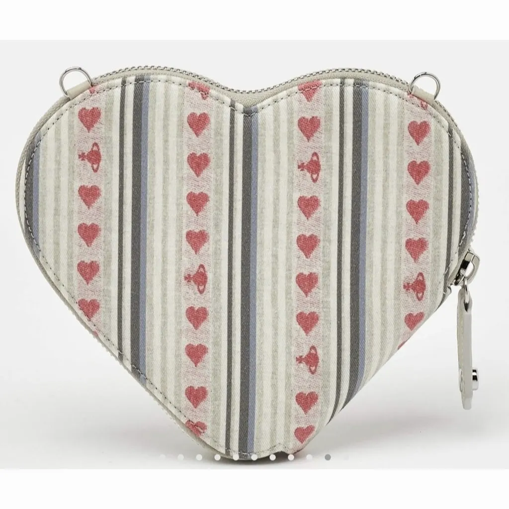 Vivienne Westwood Heart Shape Crossbag MultiColor Canvas Very good - Back View