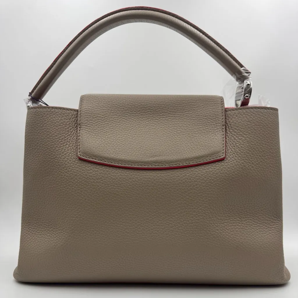 Louis Vuitton Capucines Grey Leather Good - Back View