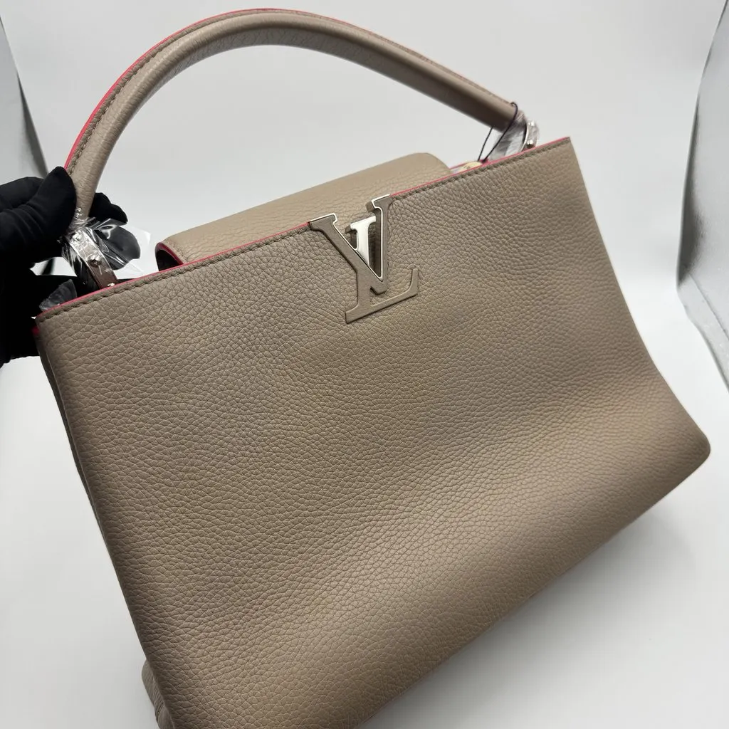 Louis Vuitton Capucines Grey Leather Good - Box View