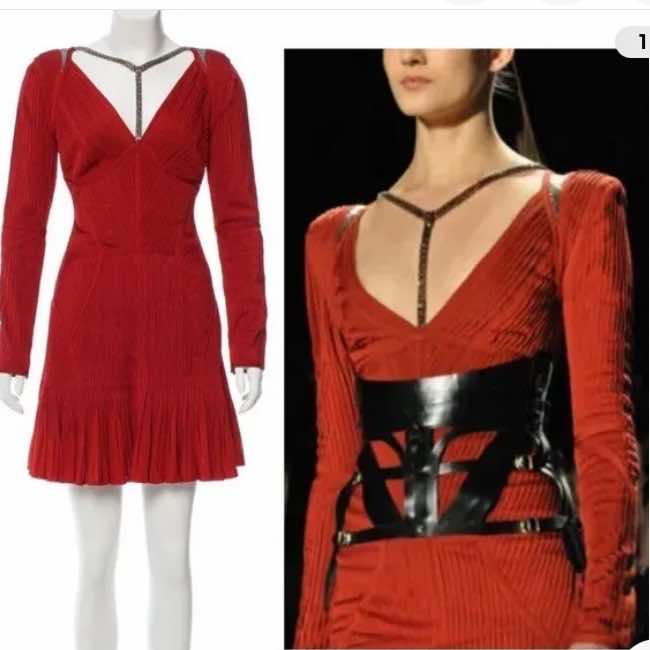 Herve Leger Pleated Bodycon Dress - 4