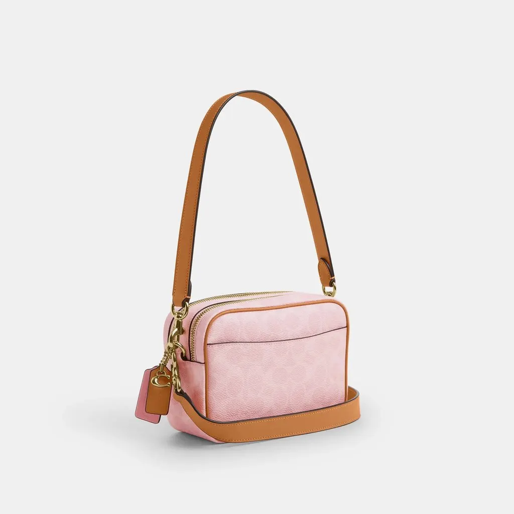 Coach Carey Crossbody Bag Pink Canvas Never worn, with tag - Back View