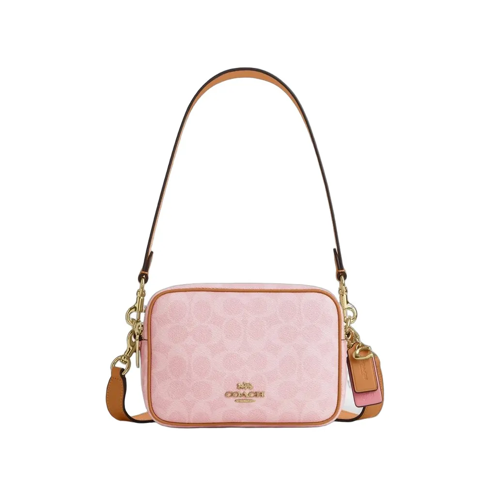Coach Carey Crossbody Bag Pink Canvas Never worn, with tag - Front View