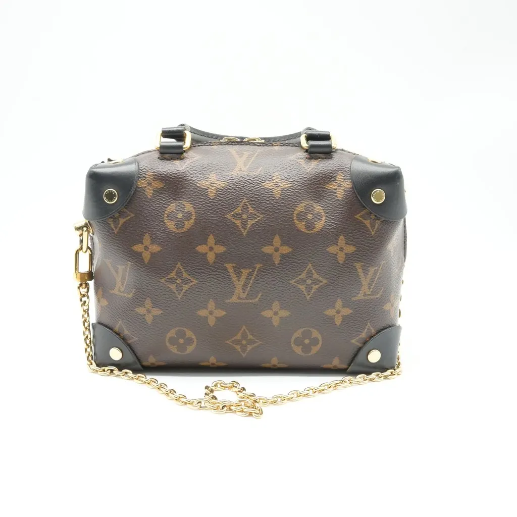 Louis Vuitton Petite Malle Souple Monogram Brown Canvas Fair - Back View