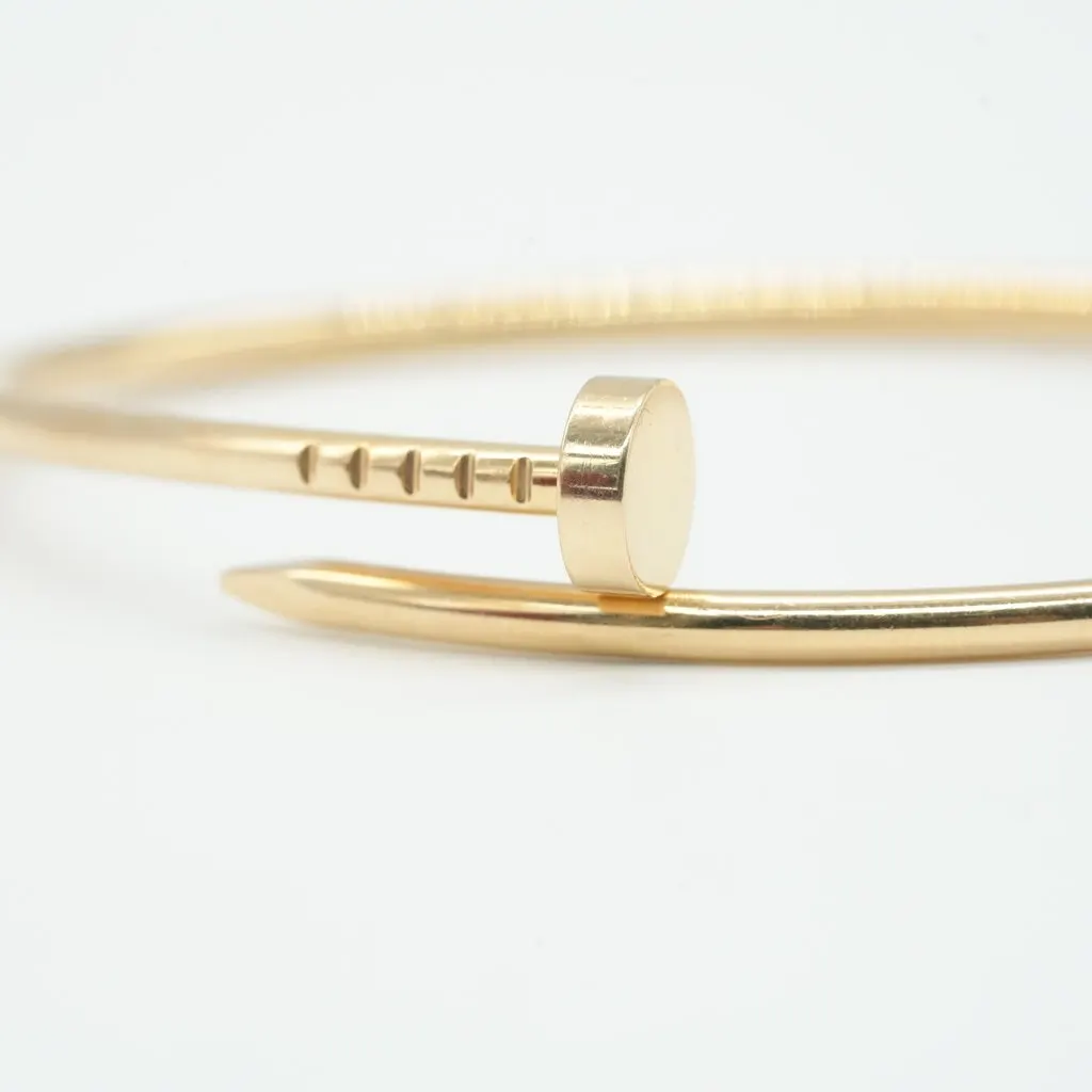 Cartier Juste Un Clou Bracelet, Small Model, 18K Yellow Gold 9.6g Gold Gold Good - Box View