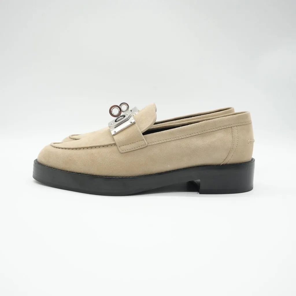 Hermès Hot Loafer Suede Beige Beige Suede Very good - Box View