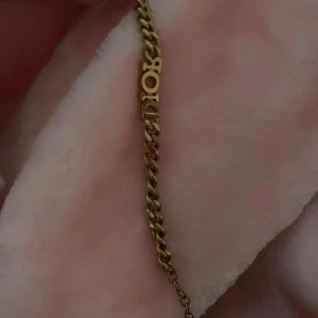Dior Dior lettered bracelet Camel Gold Very good - Inside View