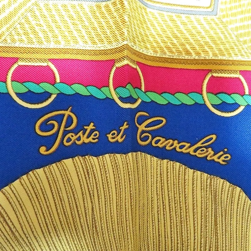 Hermès Poste et Cavalerie 90 MultiColor Silk Very good - Box View