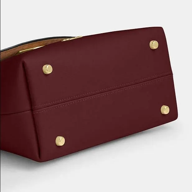 Coach Emory Top Handle Bag Burgundy Leather Never worn, with tag - Inside View