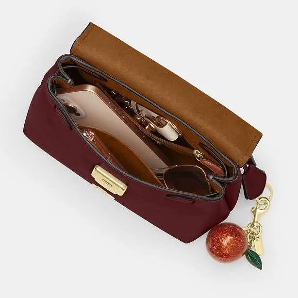 Coach Emory Top Handle Bag Burgundy Leather Never worn, with tag - Box View