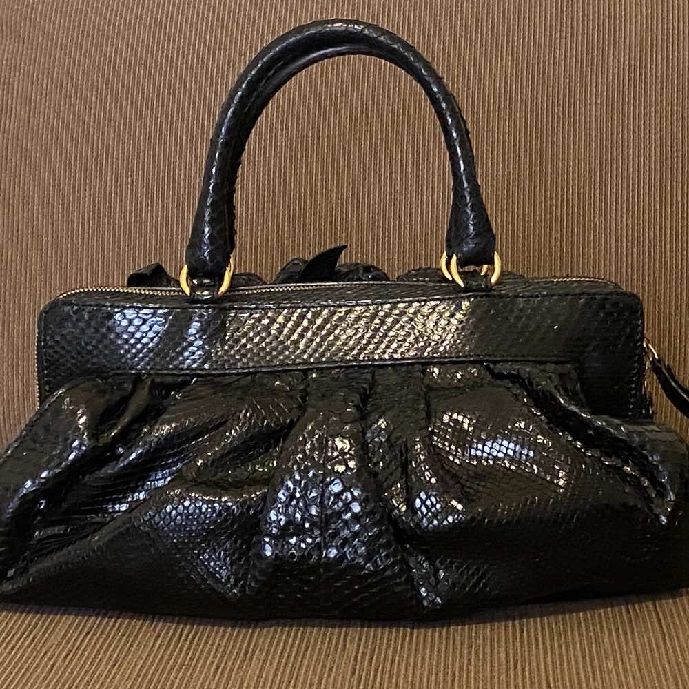 Valentino Black Snakeskin - Back view