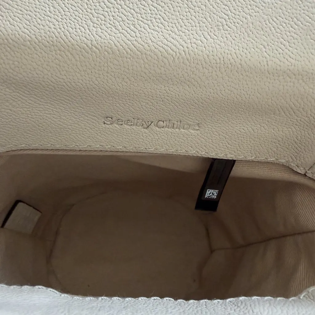 See by Chloé See by Chloé Joan Mini Bucket Bag – Blush Beige Beige Leather Never worn - Model View