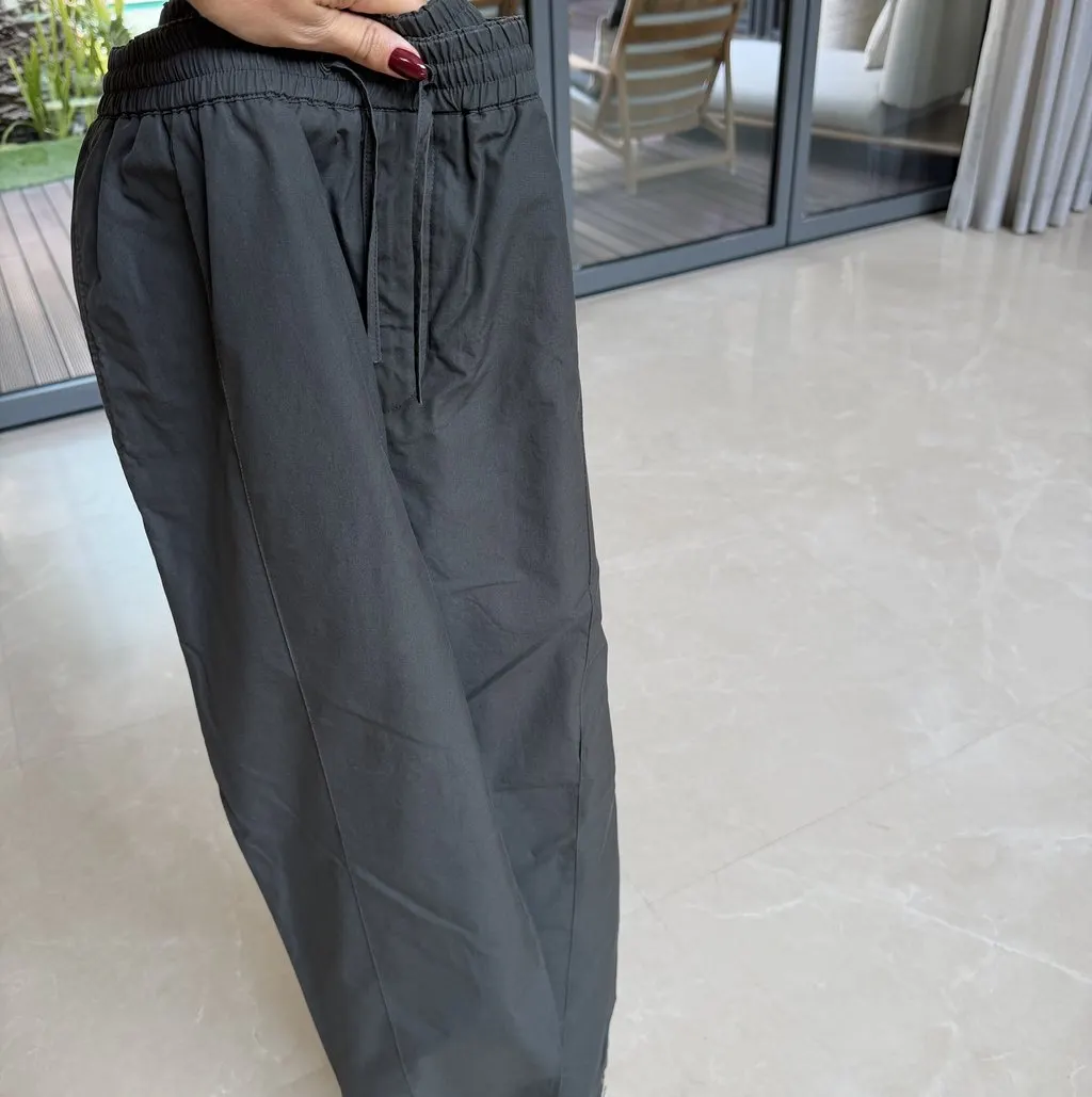 Hermès Trousers L Size Khaki Cotton Very good - Inside View