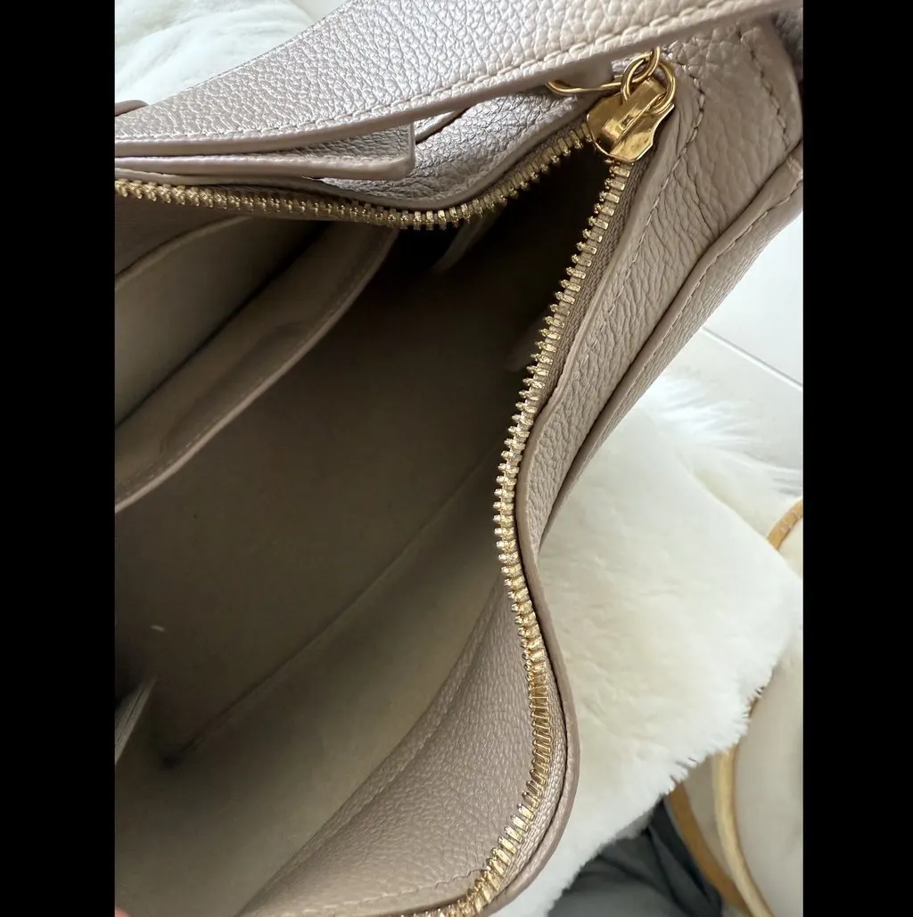 Polene Umi Shoulder Bag Camel Leather Very good - Box View