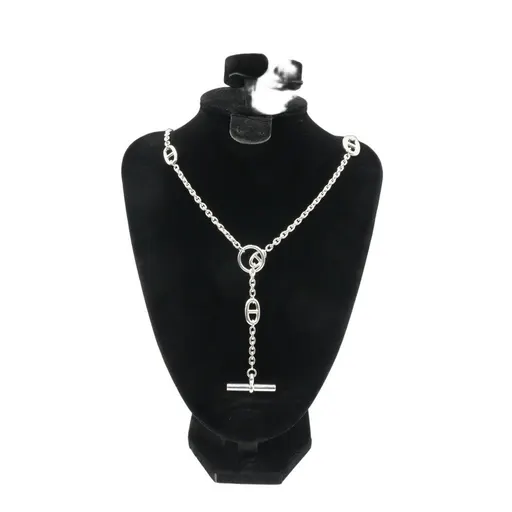 Hermès Farandole Long Necklace Silver 70.7g