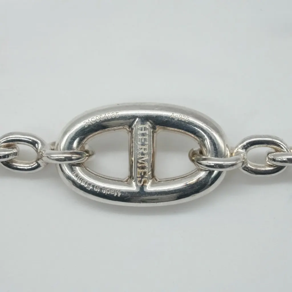 Hermès Farandole Long Necklace Silver 70.7g Silver Silver Good - Model View