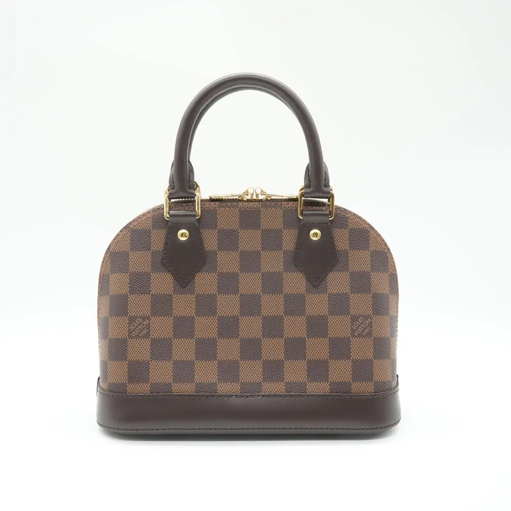 Louis Vuitton Alma BB Damier Ebene Brown Canvas Very good - Back View