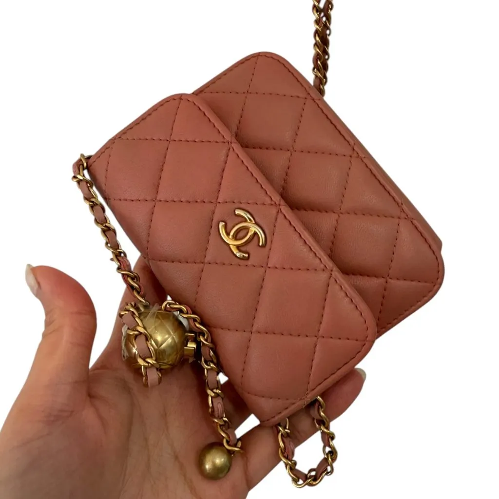 Chanel Pearl Crush Pink Leather Good - Box View