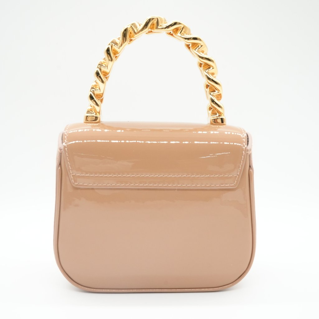 Versace La Medusa Mini Shoulder Beige Mini Leather