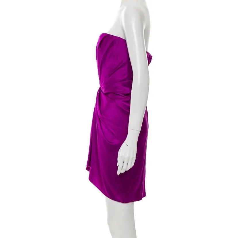Dolce & Gabbana Silk Mini Dress Purple Silk Very good - Inside View