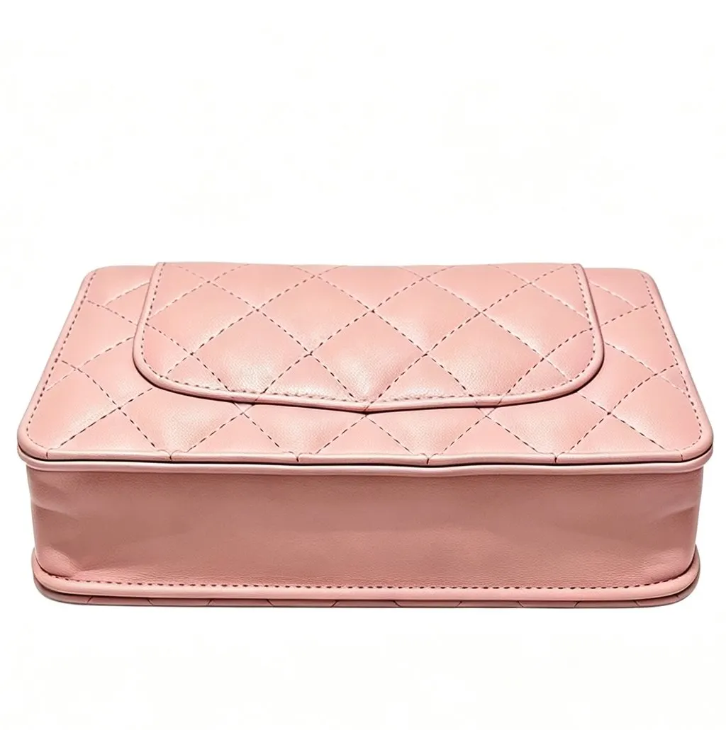 Chanel Wallet on Chain Pink Leather Very good - Inside View