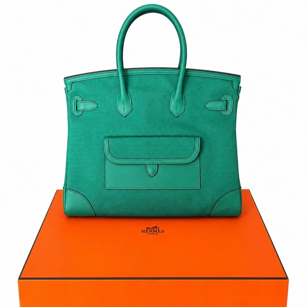 Hermès Birkin Cargo 35 Green Never worn, with tag - Back View