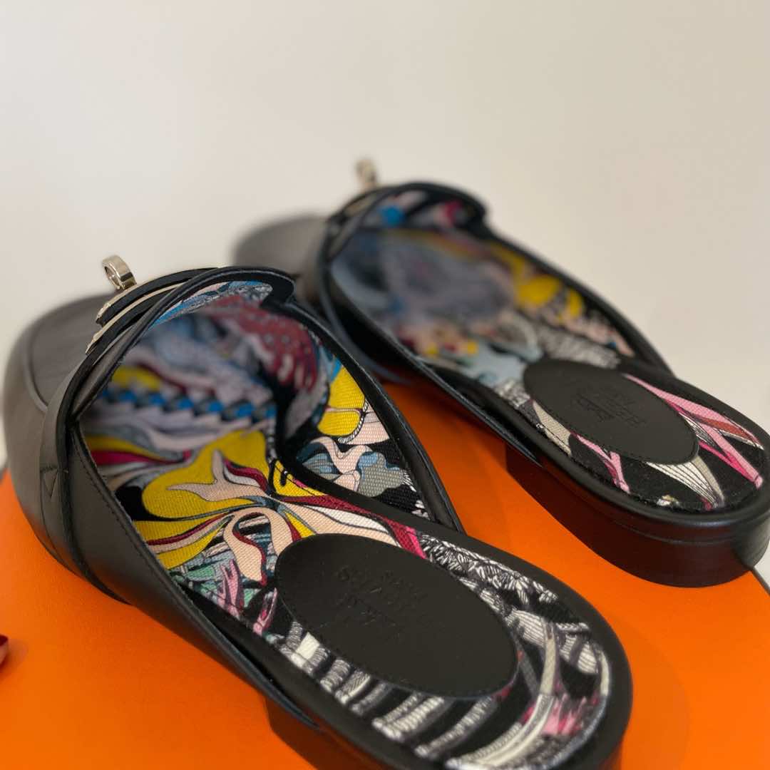 Hermès Oz Mule Cotton Toile - Back view