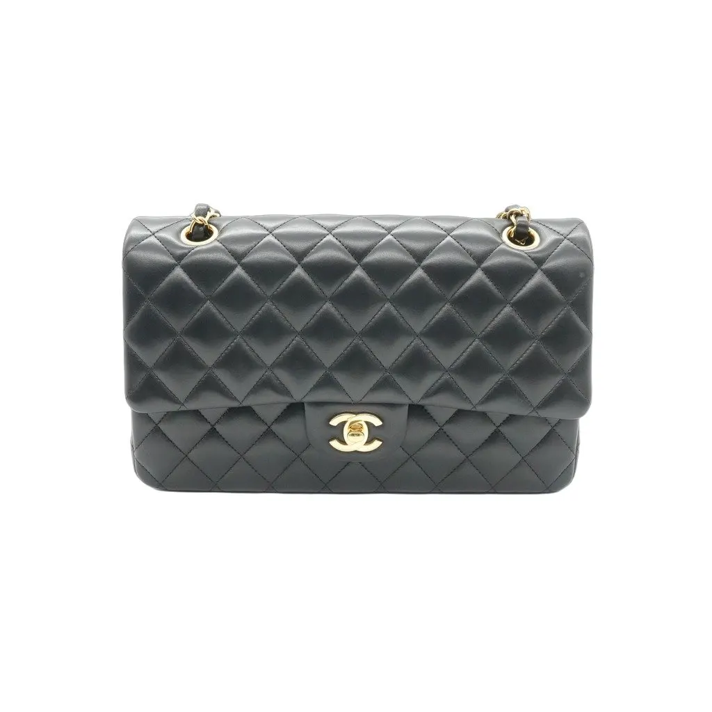 Chanel Classic Double Flap 25 Shoulder Bag Lambskin Black