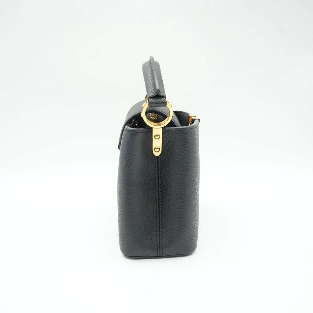 Louis Vuitton Capucines Mini Black Taurillon Black Leather Fair - Box View