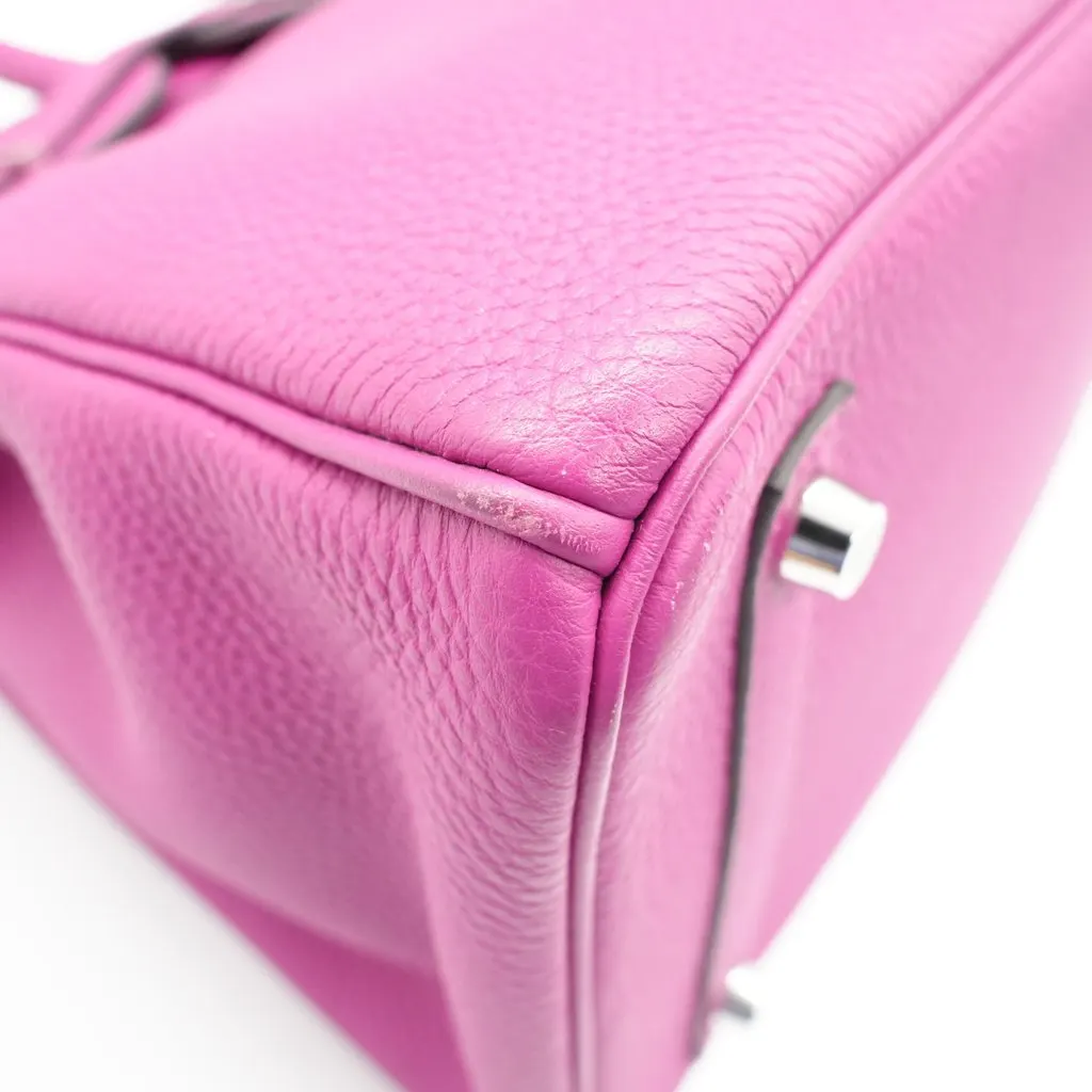 Hermès Birkin 30 Rose Pourpre Togo Leather With Palladium Hardware Stamp C(2018) Purple Leather Good - Box View