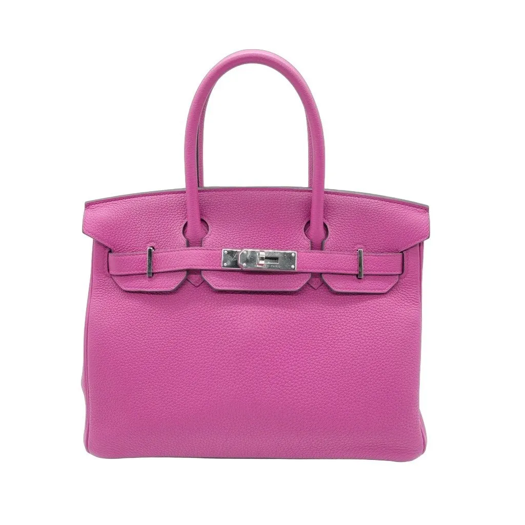 Hermès Birkin 30 Rose Pourpre Togo Leather With Palladium Hardware Stamp C(2018)