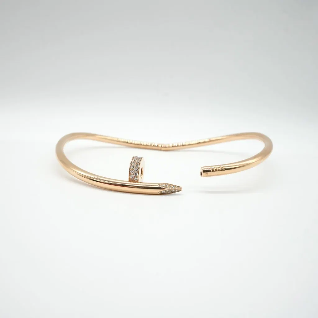 Cartier Juste Un Clou Necklace, Large Model, 18k Yellow Gold, Diamonds 197.2g Gold Gold Very good - Back View