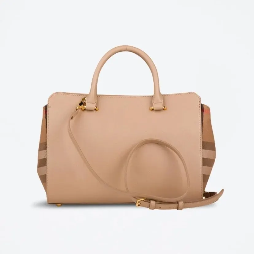 Burberry Burberry Bucket - Small Banwell MX GBH Leather Bag - Beige Beige Leather Never worn, with tag - Back View
