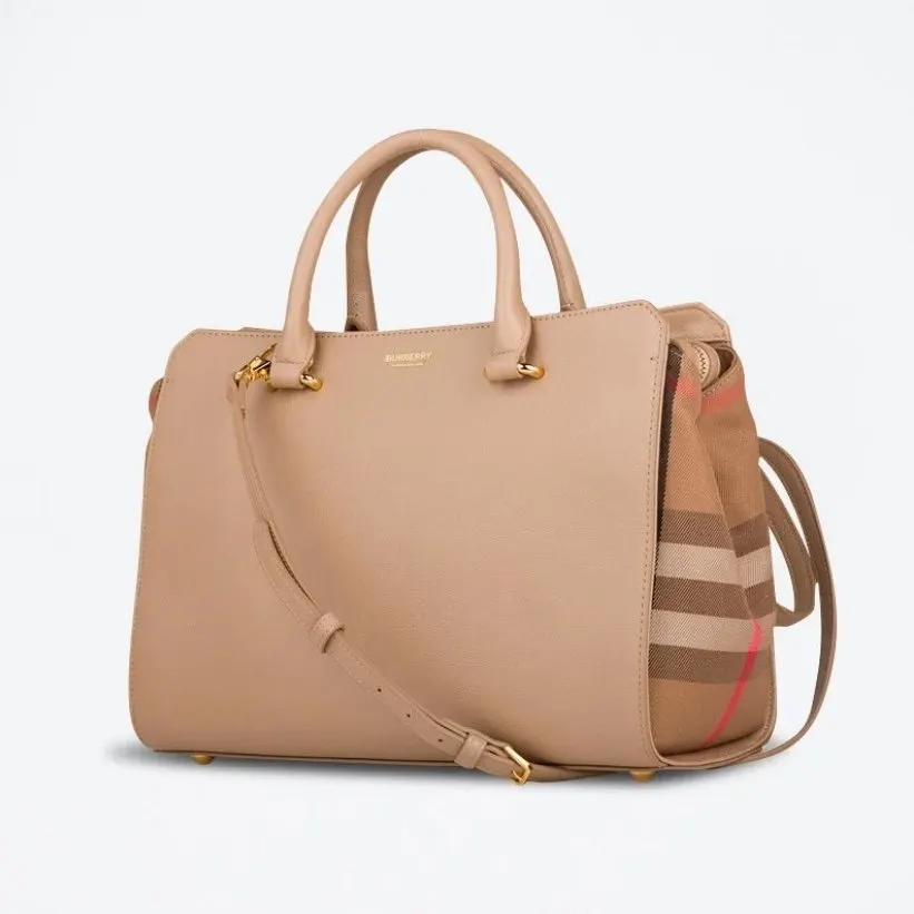 Burberry Burberry Bucket - Small Banwell MX GBH Leather Bag - Beige Beige Leather Never worn, with tag - Inside View