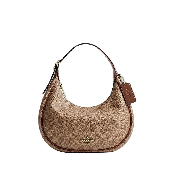 Coach Emily Shoulder Bag Camel Canvas Never worn, with tag - Front View