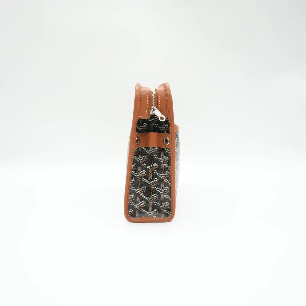 Goyard Jouvence MM Toiletry Brown Bag Black & Tan Brown Canvas Very good - Box View