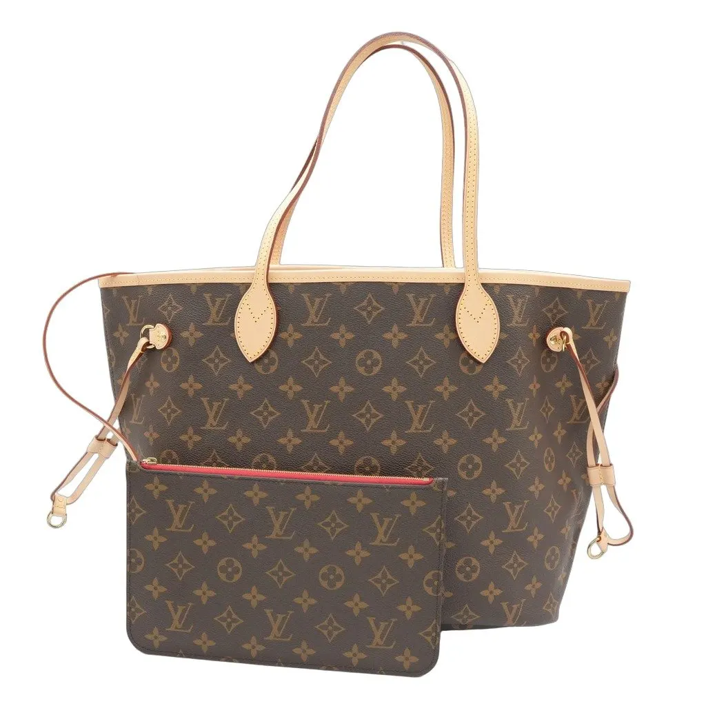Louis Vuitton Neverfull MM Monogram Cherry Brown Canvas Never worn - Front View