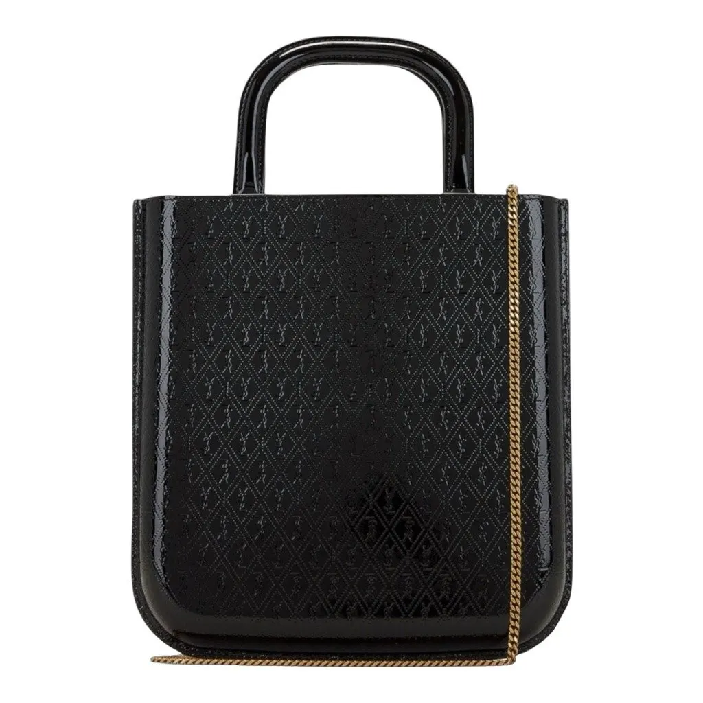 Saint Laurent Saint Laurent Shopping Mini Black Leather Never worn, with tag - Front View