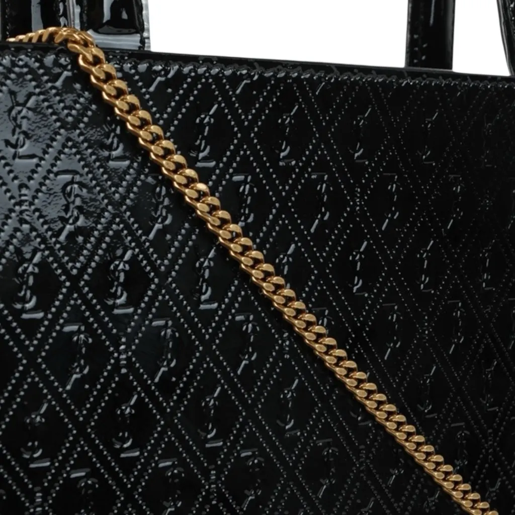 Saint Laurent Saint Laurent Shopping Mini Black Leather Never worn, with tag - Model View