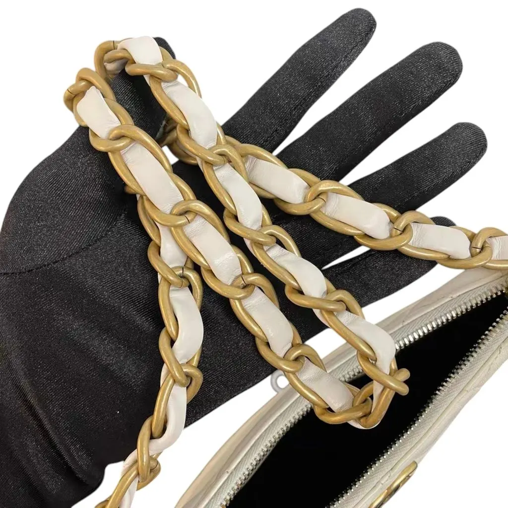 Chanel CC Chain White Leather Good - Box View