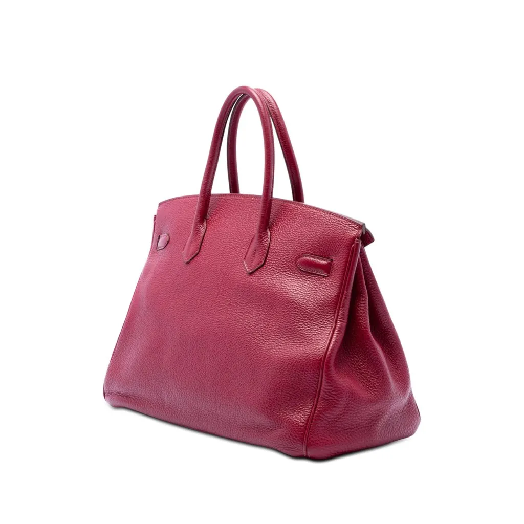 Hermès Togo Birkin Retourne 35 Red Leather Very good - Back View