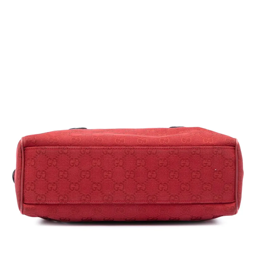 Gucci GG Canvas Boston Bag Red Very good - Inside View