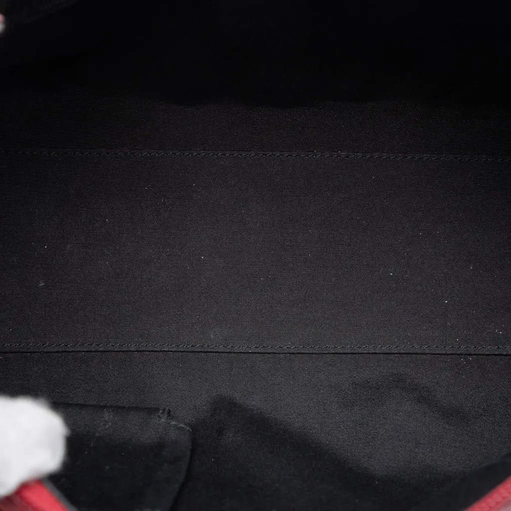 Gucci GG Canvas Boston Bag Red Very good - Model View