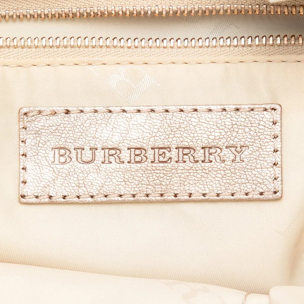 Burberry Smoke Check Coated Canvas Oakford Handbag Grey Very good - Box View