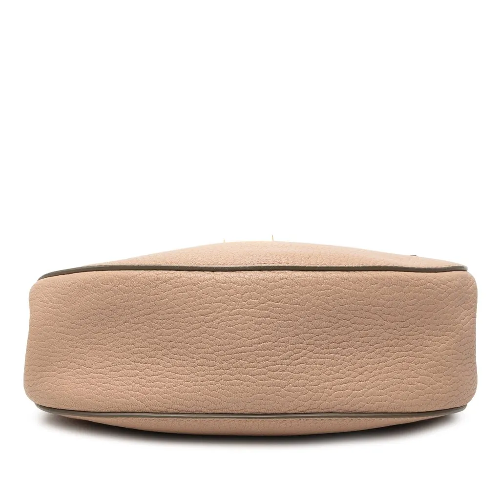 Chloé Small Grained Lambskin Drew Crossbody Brown Leather Very good - Inside View