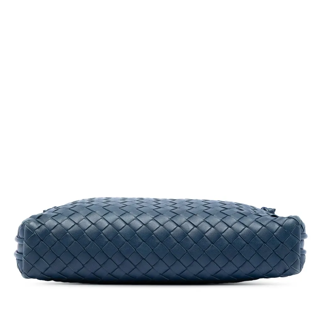Bottega Veneta Nappa Intrecciato Nodini Crossbody Blue Leather Very good - Inside View