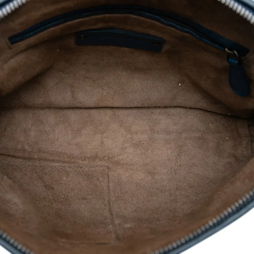 Bottega Veneta Nappa Intrecciato Nodini Crossbody Blue Leather Very good - Model View