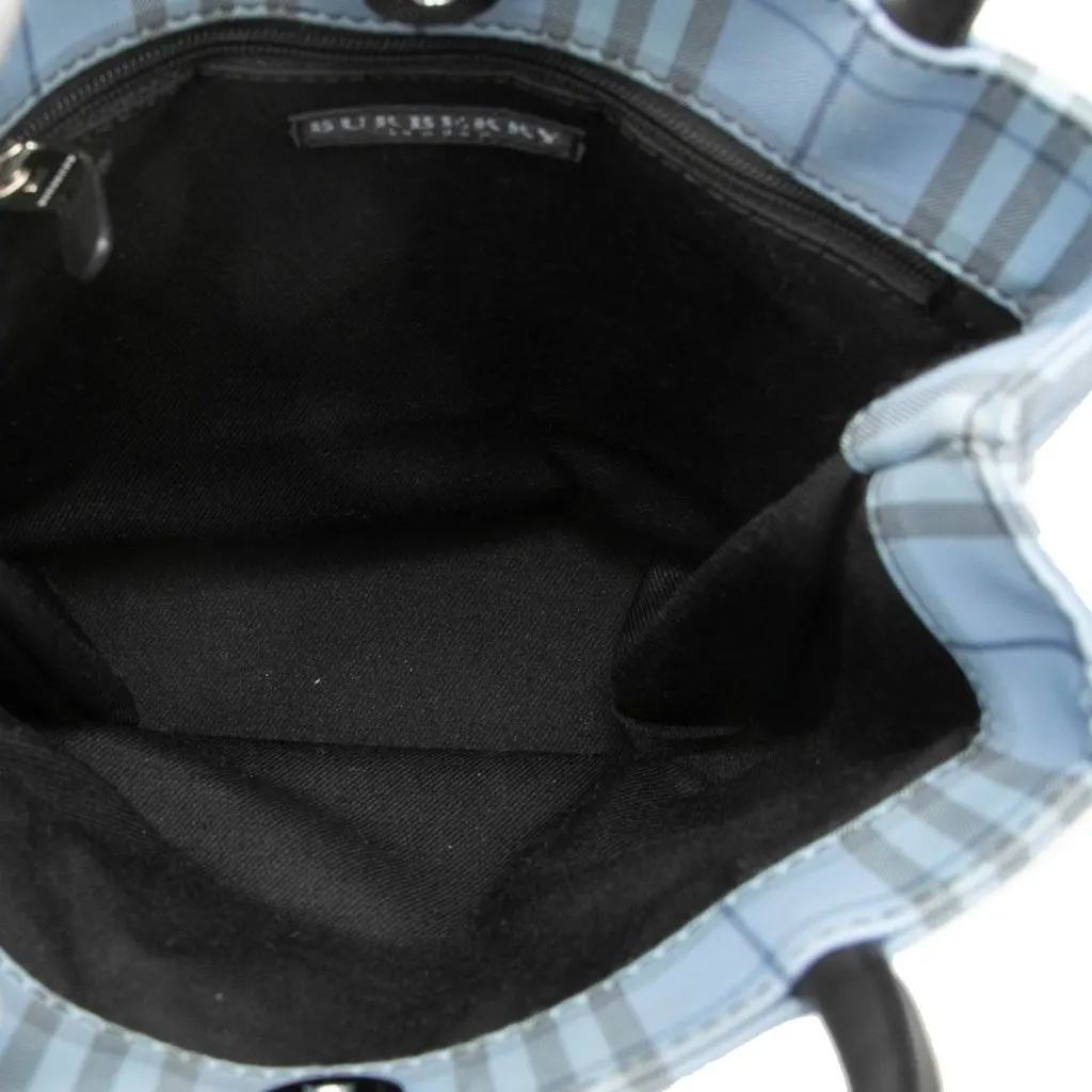 Burberry House Check Canvas Handbag Blue Very good - Model View