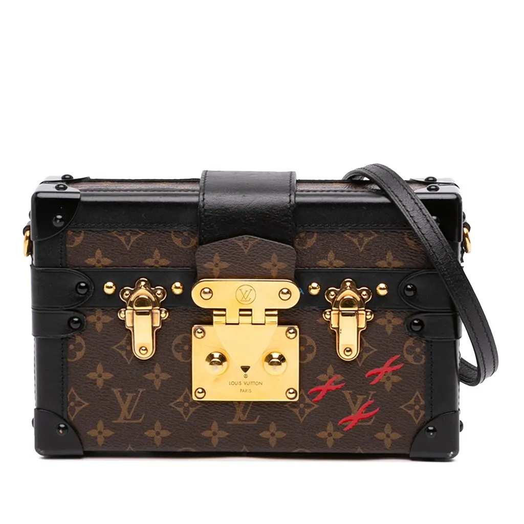 Louis Vuitton Monogram Petite Malle Brown Very good - Front View
