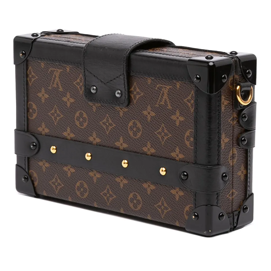 Louis Vuitton Monogram Petite Malle Brown Very good - Back View