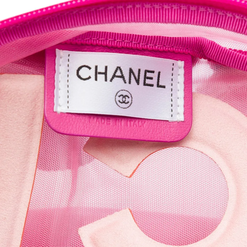 Chanel Mesh Logo Doudoune Backpack Pink Very good - Box View
